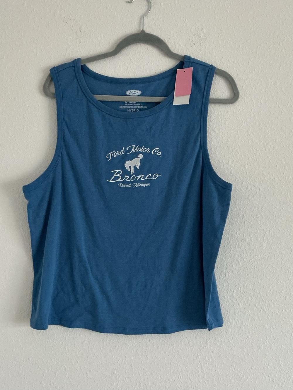 Hybrid Apparel Blue Ford Bronco Logo Women's Tank